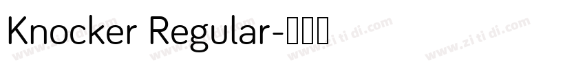Knocker Regular字体转换